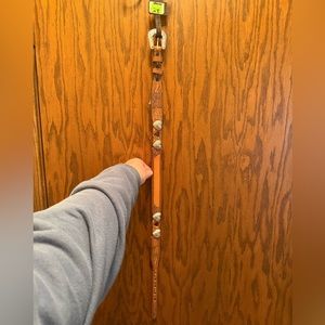 Brown with Hearts Leather Nocona Kid's Belt